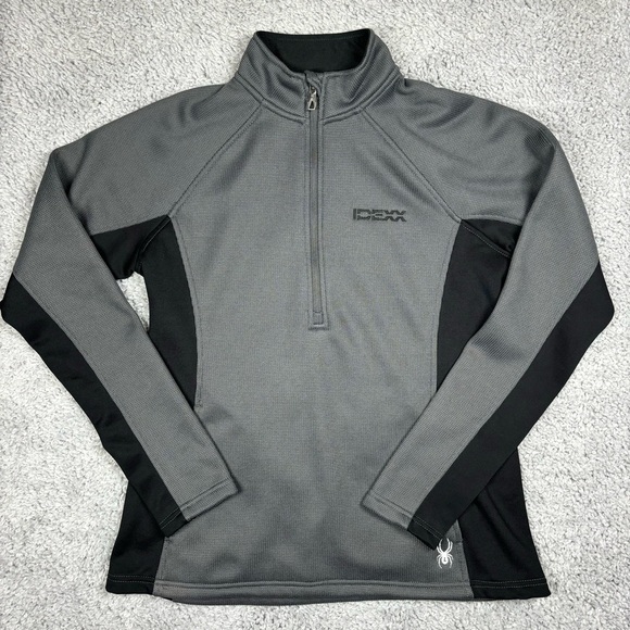 Spyder Pullover Womens Medium Half Zip Layer Pockets Activewear Skiing Outdoors - Picture 1 of 5